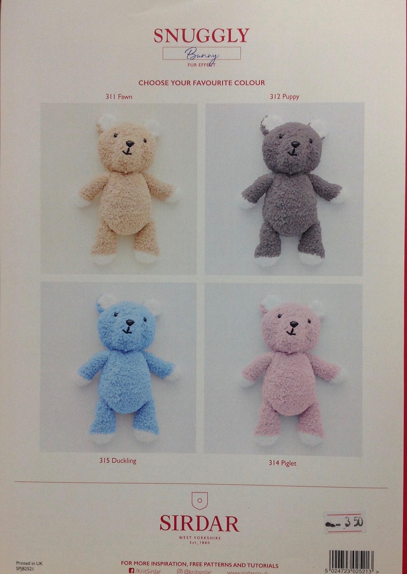 Sirdar teddy hot sale bear knitting pattern