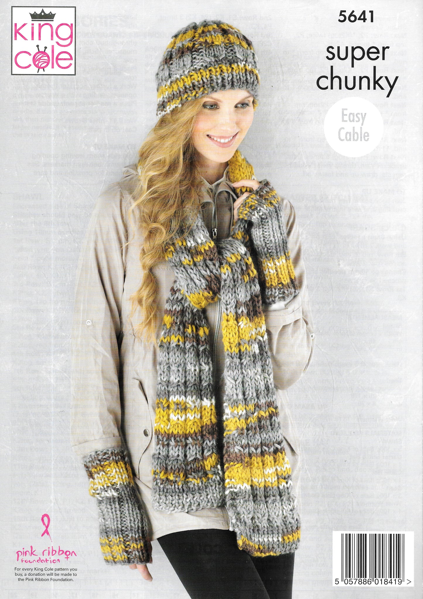 King Cole 5641 Super Chunky Jumper, Shawl, Scarf and Hats